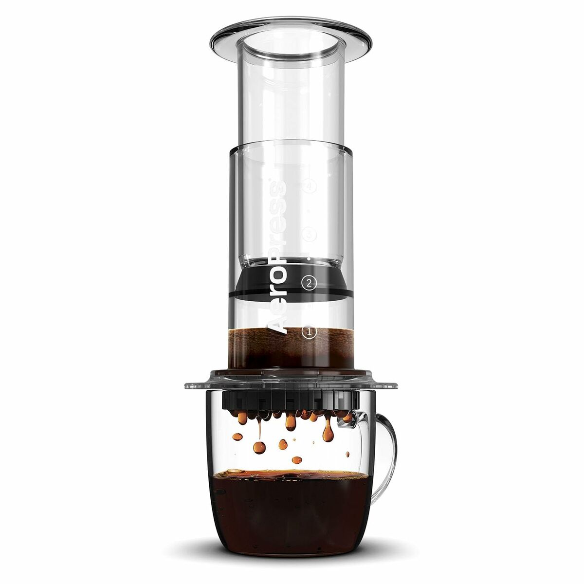 Portable Coffee Maker Aeropress Clear Transparent Tritan 250 ml-0