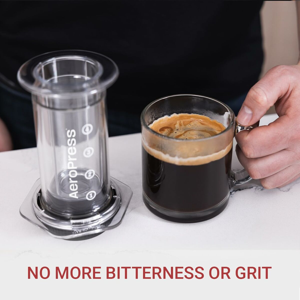 Portable Coffee Maker Aeropress Clear Transparent Tritan 250 ml-5