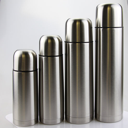 Stainless Steel Vacuum Flask - Insulated Travel Flask for Hot & Cold Beverages