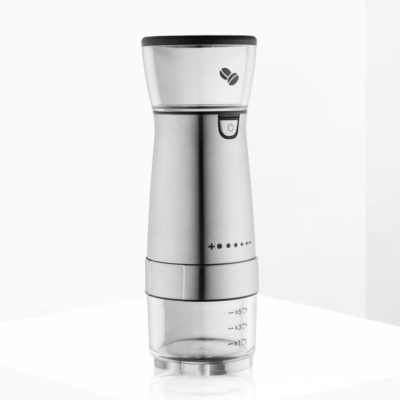 Portable Electric Coffee Grinder - USB Rechargeable and Compact Design