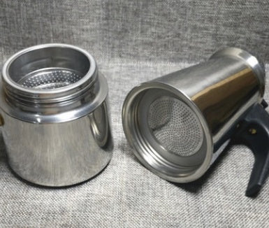 Hair Stainless Steel Moka Pot for Coffee - Induction Cooker Compatible