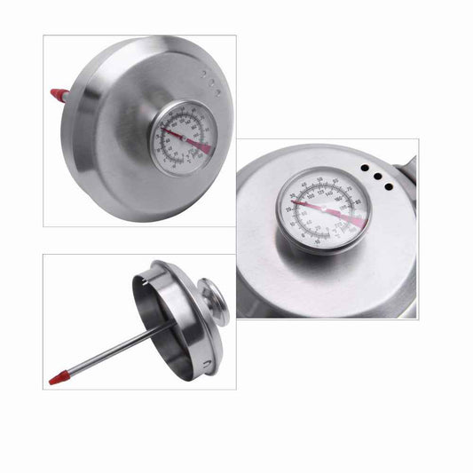 Gooseneck Kettle 304 stainless steel hand punch coffee pot with thermometer