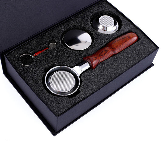 Red Rosewood Portafilter Handle 58MM - Bottomless Design for Perfect Espresso