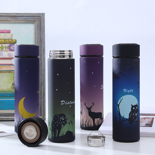 Stainless Steel Vacuum Flask - Sleek Straight Body Design