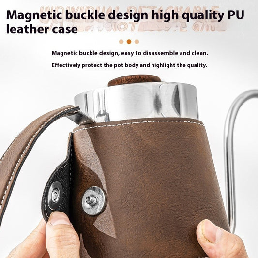 Gooseneck Anti-Scal Leather Kettle for Precision Brewing