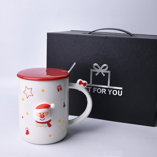 Ceramic Christmas Mug  Breakfast Coffee Cup