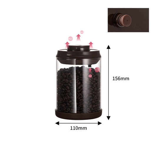 Coffee Bean Storage Jar with One-Way Exhaust Valve