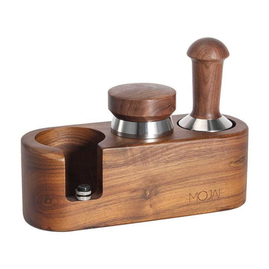 Walnut Wood Tamping Station for 51mm, 54mm, 58mm Portafilters