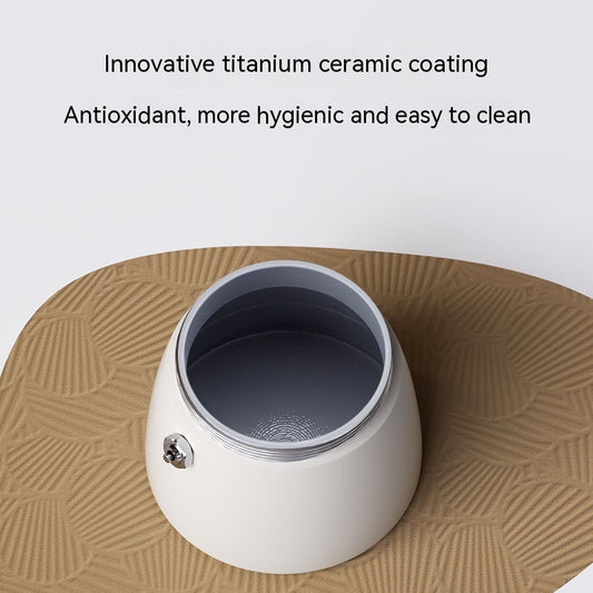 Double Valve Moka Pot Espresso Coffee Machine for Authentic Italian Coffee