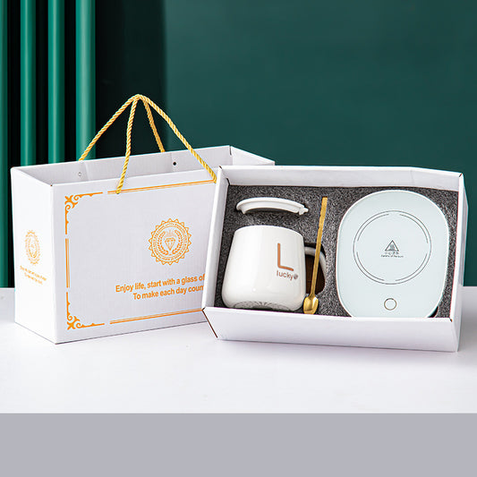 Constant Temperature Ceramic Cup Set Gift Box