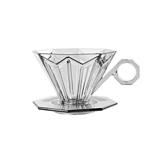 Hexagon Crystal Coffee Dripper - Elegant Brewing for Perfect Coffee