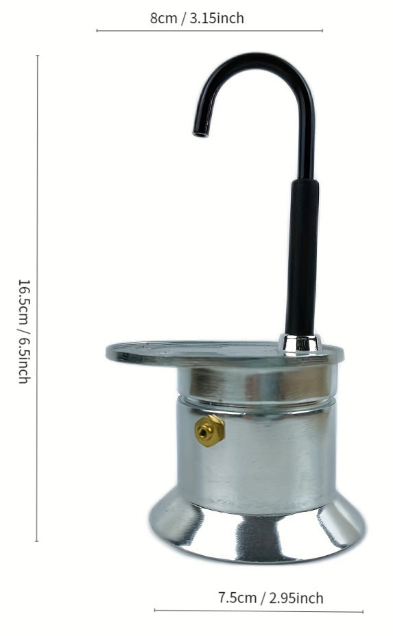 Aluminum Moka Pot 50ml Single Tube for Home Brewing