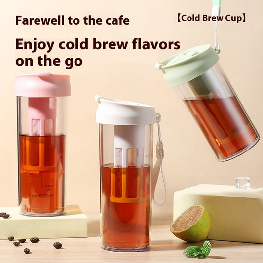 Cold Extraction Coffee Cup Portable Tea Water Separation Water Cup
