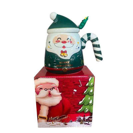 Creative Cartoon Santa Claus Cup Ceramic Cup Christmas Holiday Gift Hand-painted Water Cup Souvenir Mug