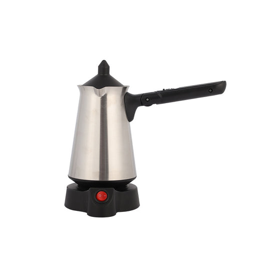 Portable Stainless Steel Coffee Pot with Foldable Handle for Easy Brewing