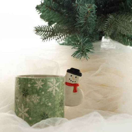 Cinnamon-flavored Christmas Hand-painted Gingerbread Man Ceramic Mug