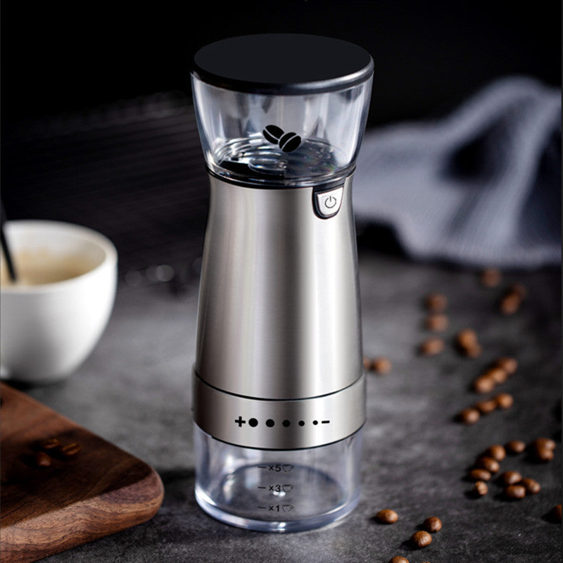 Portable Electric Coffee Grinder - USB Rechargeable and Compact Design