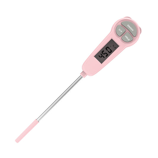 Pink digital coffee thermometer for precise milk frothing and brewing. Shop now!