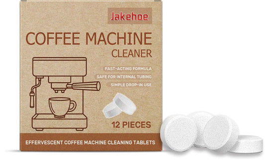 Effervescent Coffee Machine Cleaning Tablets (12 Pieces)