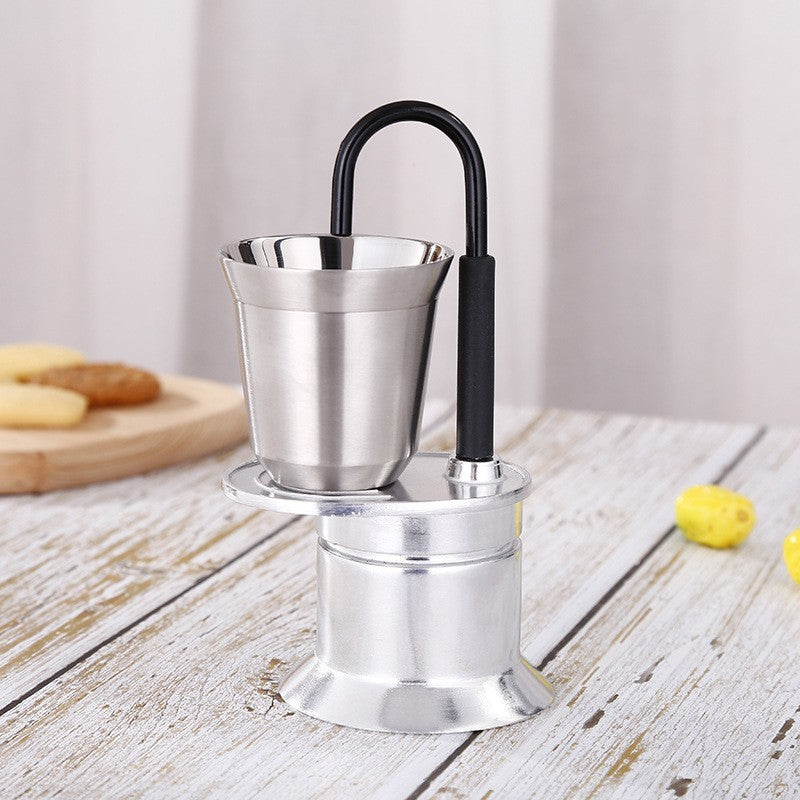 Aluminum Moka Pot 50ml Single Tube for Home Brewing