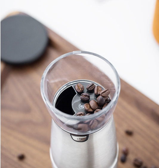Portable Electric Coffee Grinder - USB Rechargeable and Compact Design