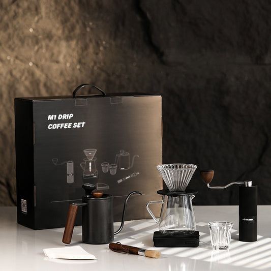 Drip Coffee Gift Set - 7 Piece Hand Brewing Coffee Gift Box for Enthusiasts