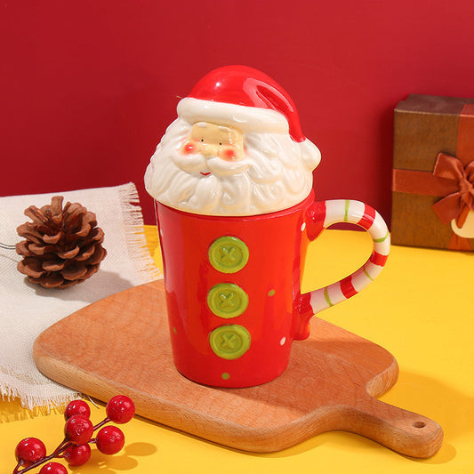Cartoon Style Cute Ceramic Xmas Mug