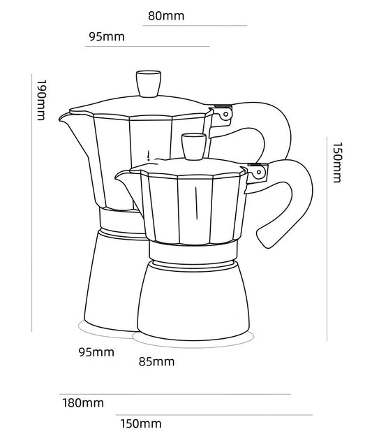 Manual Coffee Maker for Home and Outdoor Use