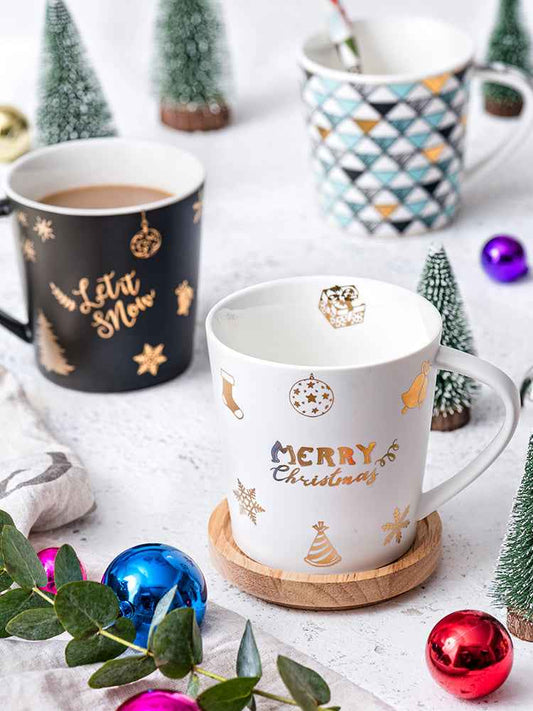 Men's Christmas Mug Large Capacity Ceramic