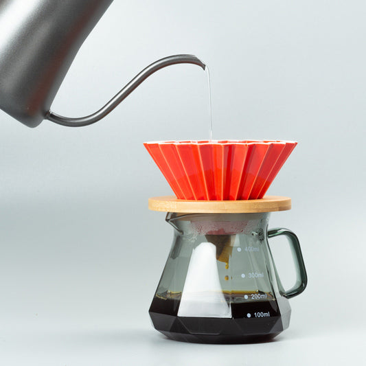 Origami Coffee Dripper - Ceramic Pour Over Cone for Perfect Brews