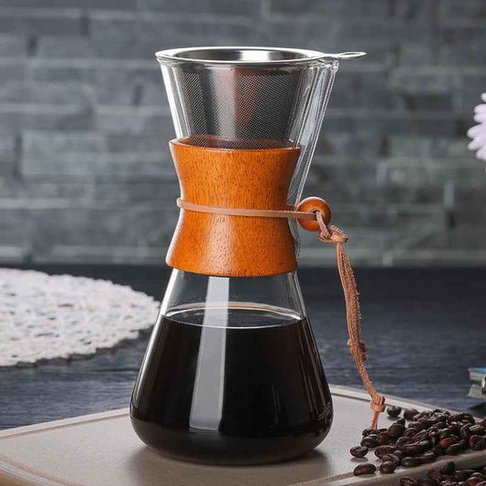 Convenient hand flush pot with filter CHEMEX