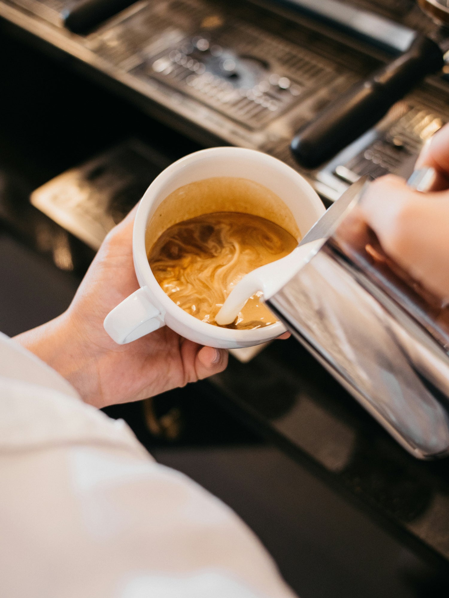 Stainless steel milk pitcher for Baristas