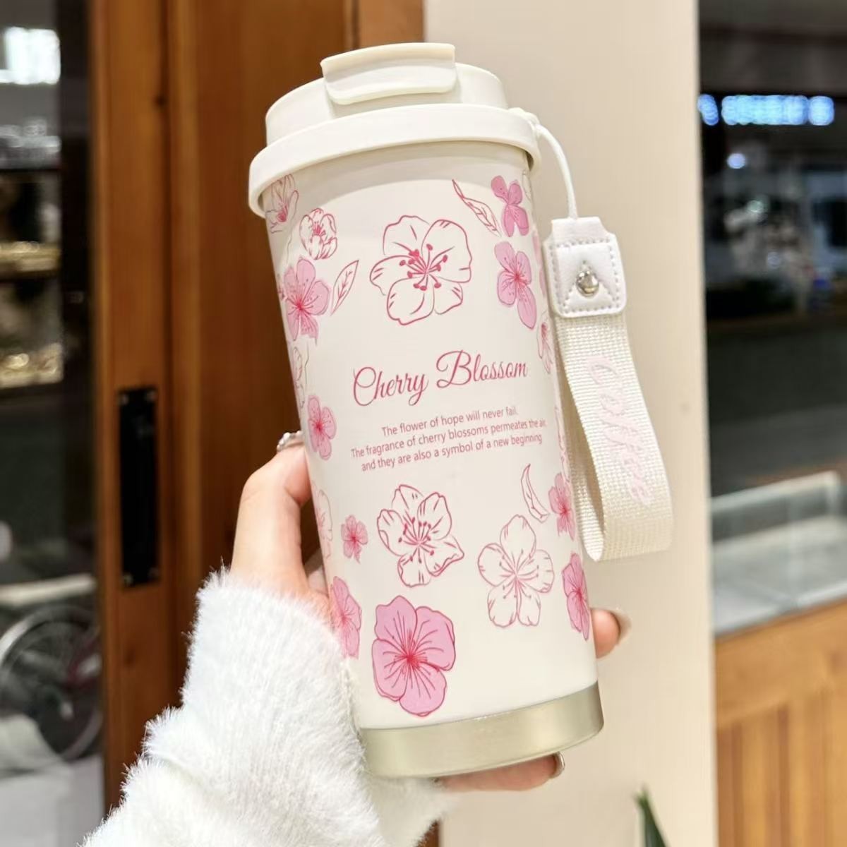 Stainless Steel Coffee Cup for Travel and Outdoor Use