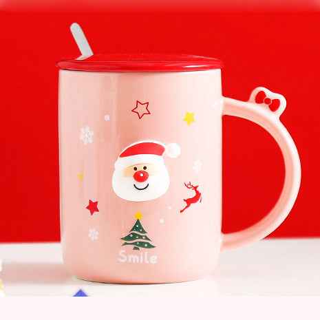 Nordic Christmas Cartoon Ceramic Cup Lovely Gift