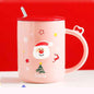 Nordic Christmas Cartoon Ceramic Cup Lovely Gift
