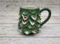 Christmas Theme Ceramic Mug Handmade Painted Santa Claus