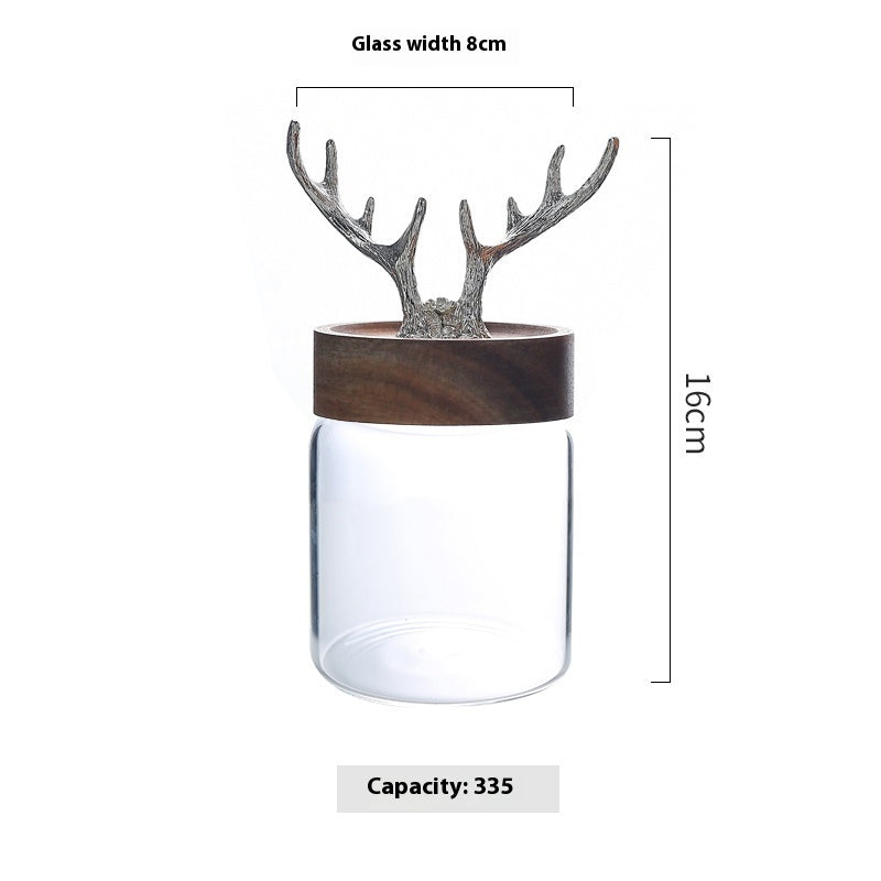 Light Luxury Glass Canister for Tea and Coffee Bean Storage