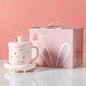 55 Degree Warm Cup Creative Ceramic Mug With Lid Insulation