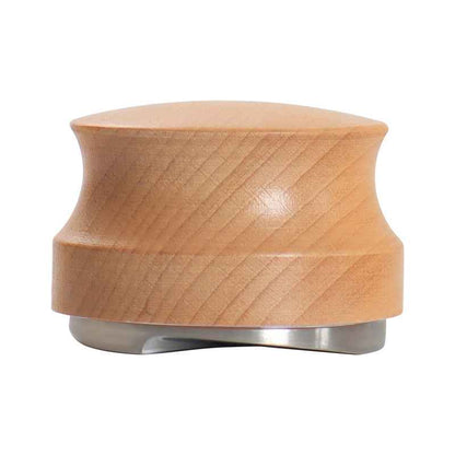 Adjustable Coffee Tamper and Distributor with Wooden Handle for Perfect Espresso Extraction