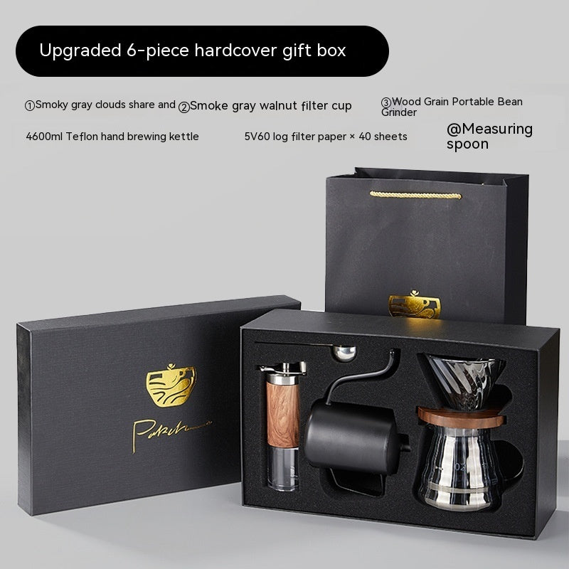 Pour-over Coffee Set Gift Box with Scale - Complete Household American Coffee Maker Combination