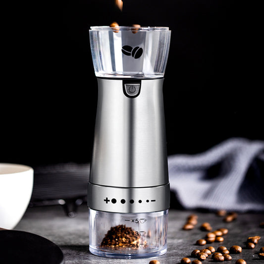 Portable Electric Coffee Grinder - USB Rechargeable and Compact Design