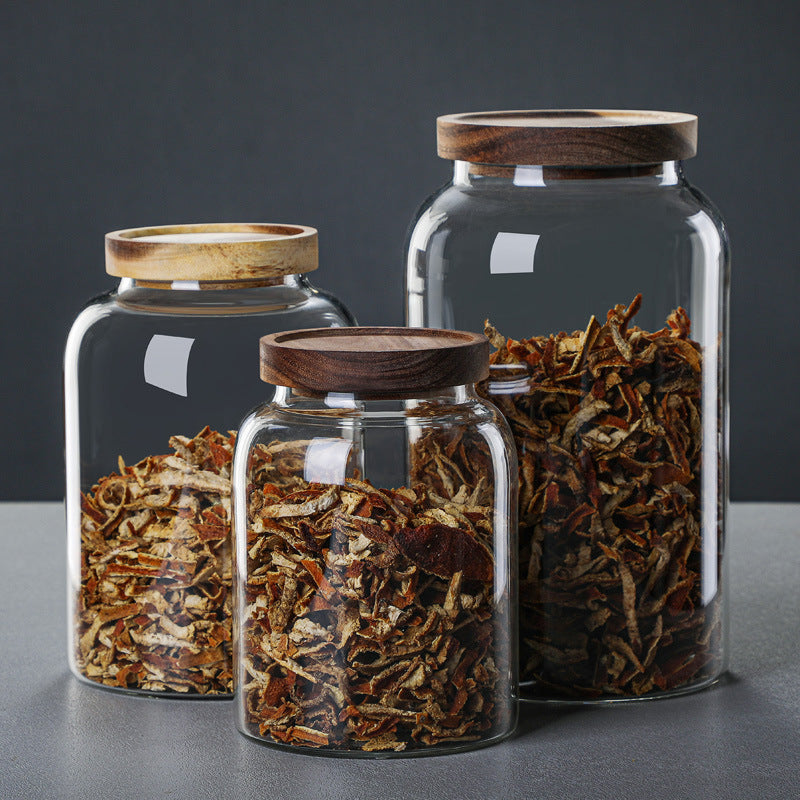 Large Glass Coffee Storage Jar with Lid – Ideal Transparent Storage Solution