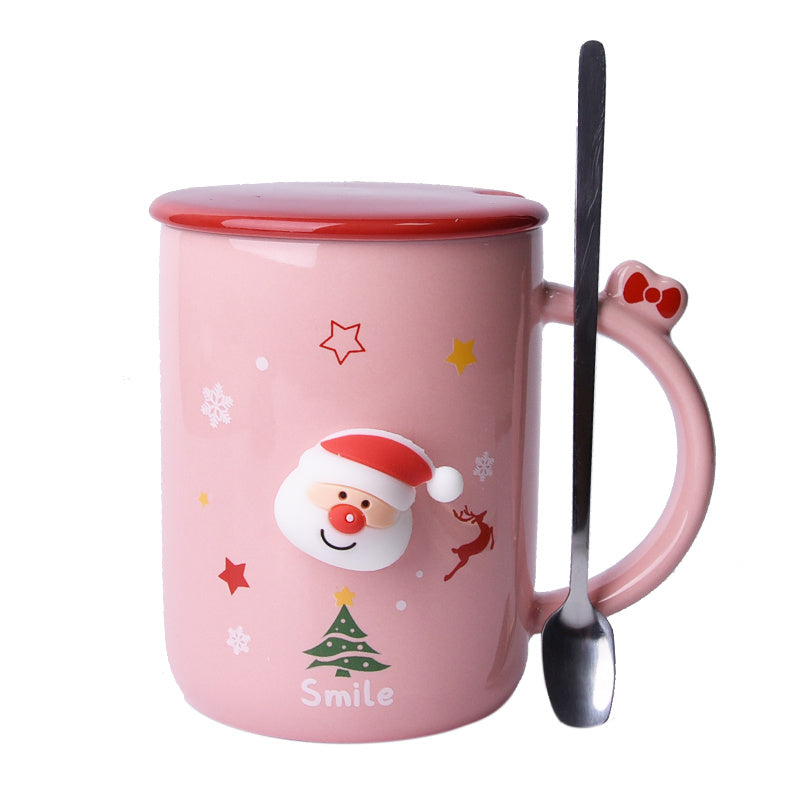 Ceramic Christmas Mug  Breakfast Coffee Cup