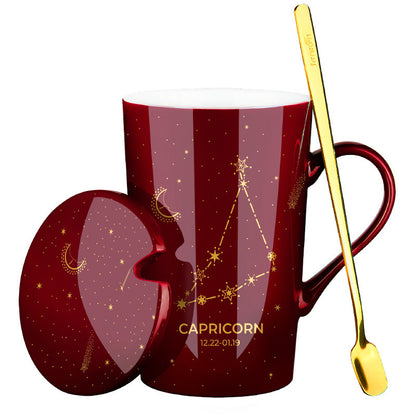Gift Box with Coffee Cup and Spoon for Milk Coffee Lovers