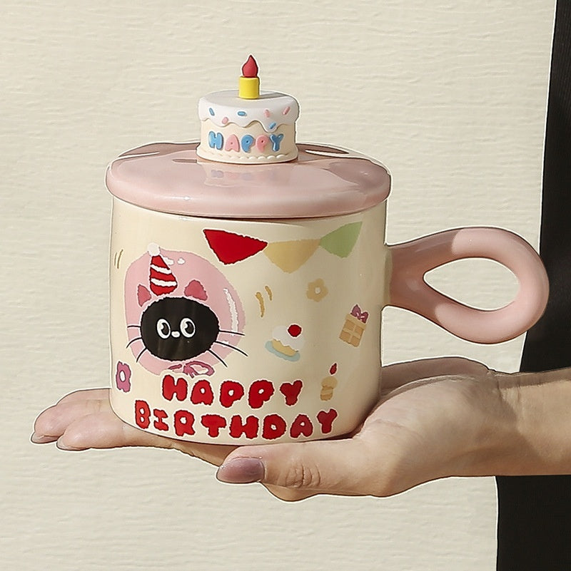 Gift Box for Birthday Cup - Handcrafted Breakfast Gift Box