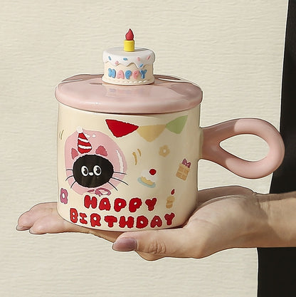 Gift Box for Birthday Cup - Handcrafted Breakfast Gift Box