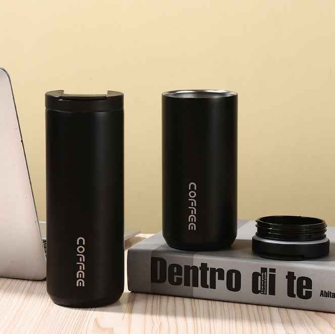 Stainless Steel Coffee Mug - Thermal Design in Gradient & Solid Colors