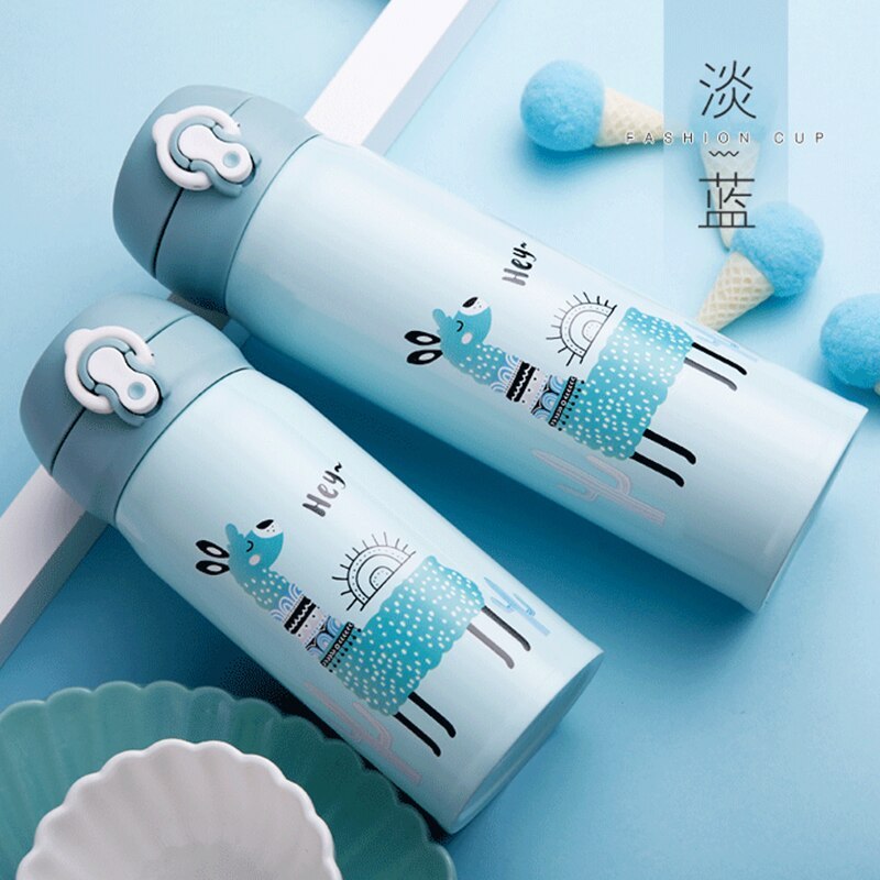 Stainless Steel Vacuum Flask for Kids and Adults - Cartoon Design