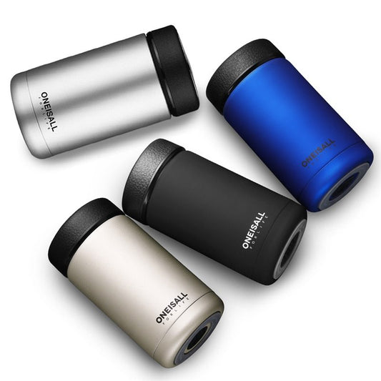 ONE IS ALL Men's 400ml Insulated Stainless Steel Mug - Vacuum Flask for Coffee, Wine & Water