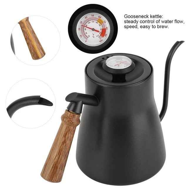 Gooseneck Kettle with Thermometer
